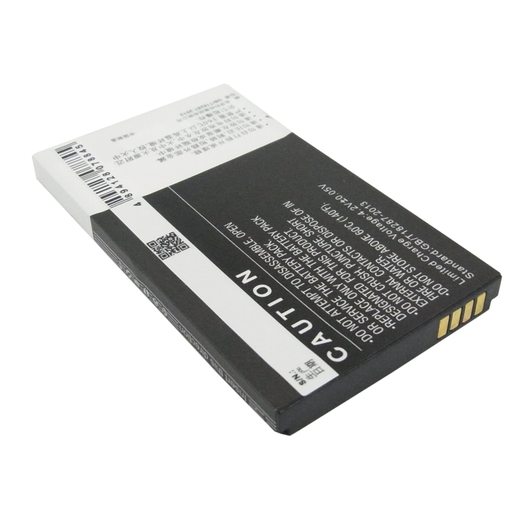 Cameron Sino CS-CPD230SL battery caution face with barcode and contacts
