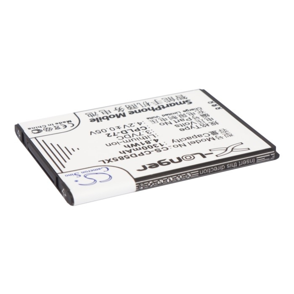 CS-CPD585XL angled label CPLD-72 1300mAh opposite side