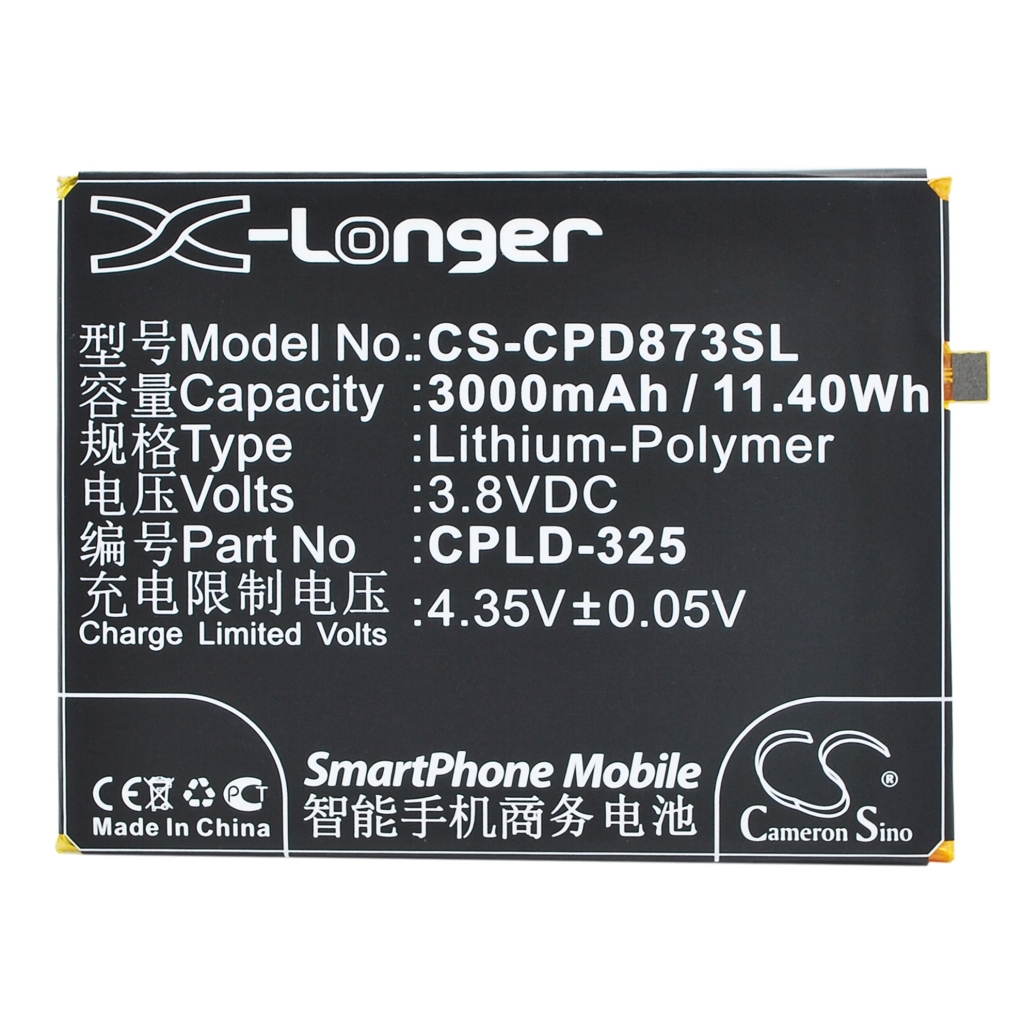 Battery compatible with Coolpad CS-CPD873SL