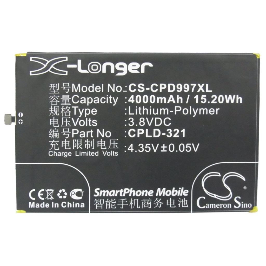 Battery compatible with Coolpad CS-CPD997XL