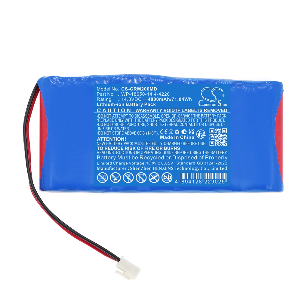 Batteries compatible with Carewell Patient Monitor Medi M10 Monitor Medi M20 CS-CRM200MD