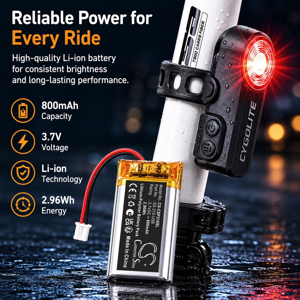 Battery compatible with Cygolite CS-CSP210SL