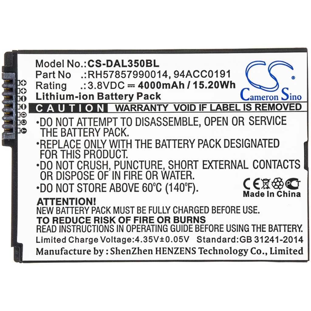 Battery compatible with Datalogic
