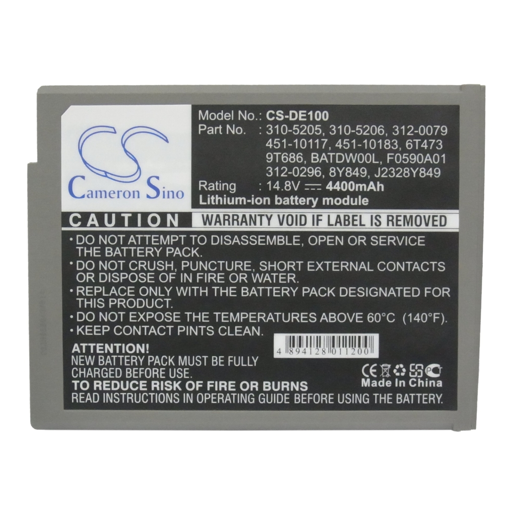 Battery compatible with DELL CS-DE100