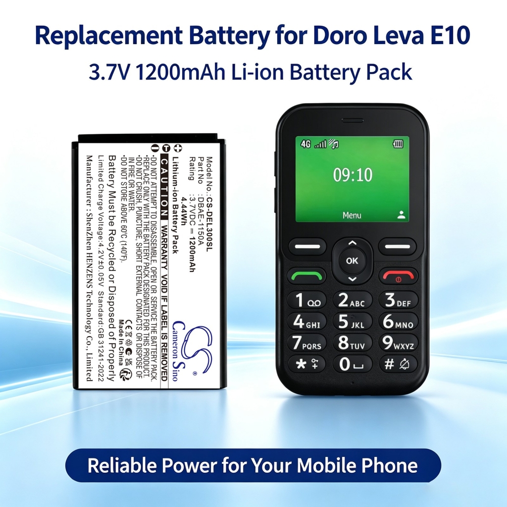 Battery compatible with Doro CS-DEL300SL