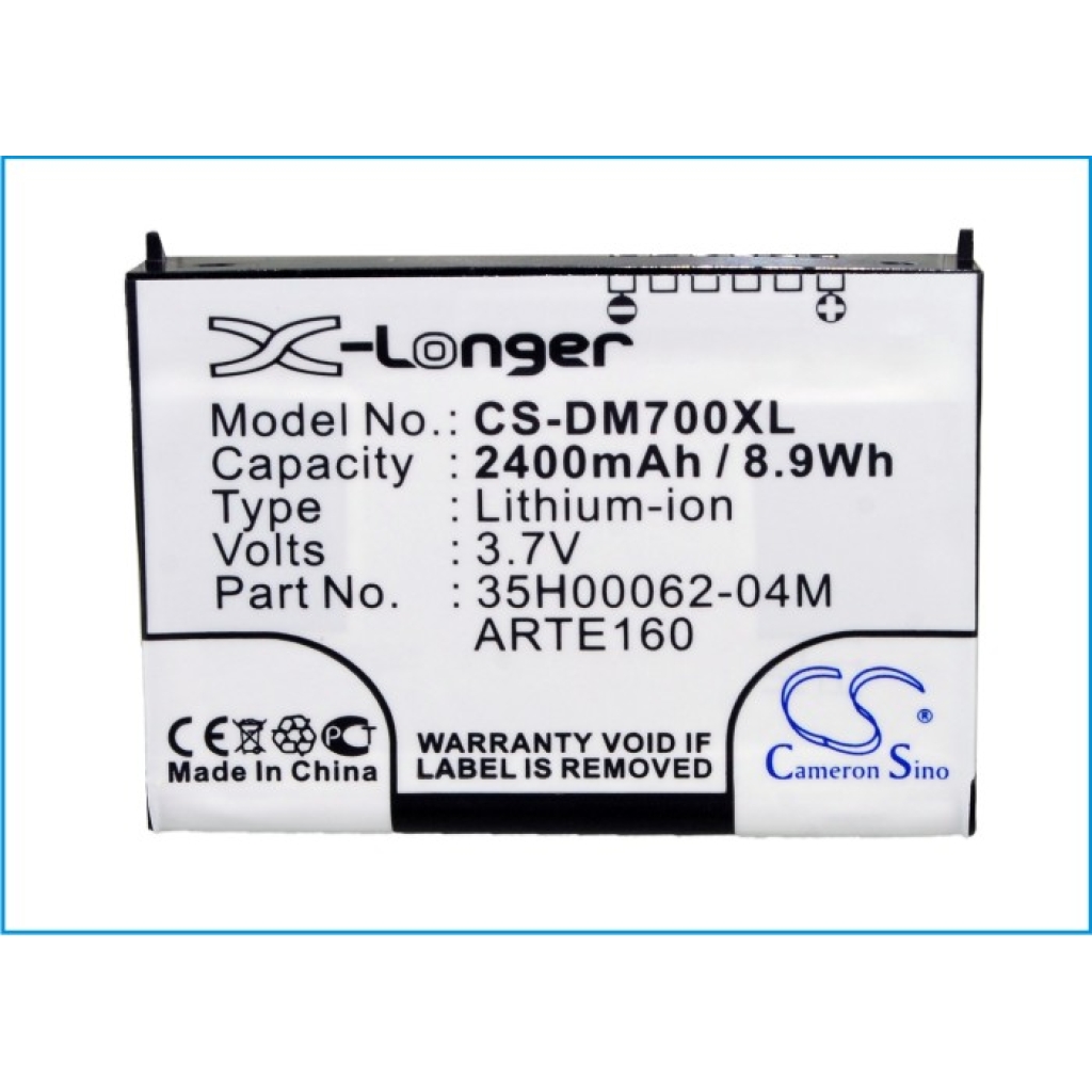 Battery compatible with Qtek O2 CS-DM700XL