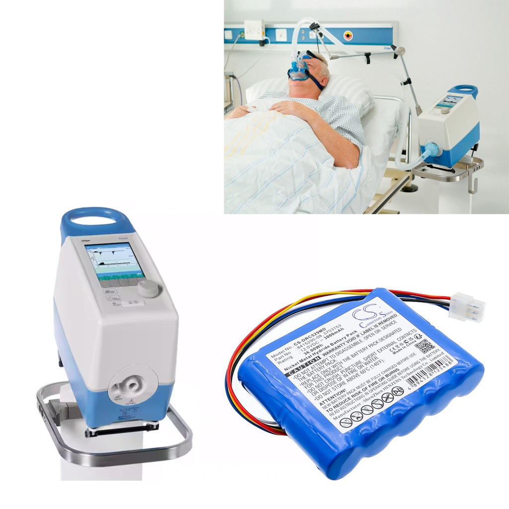 Battery for Drager Ventilator Carina