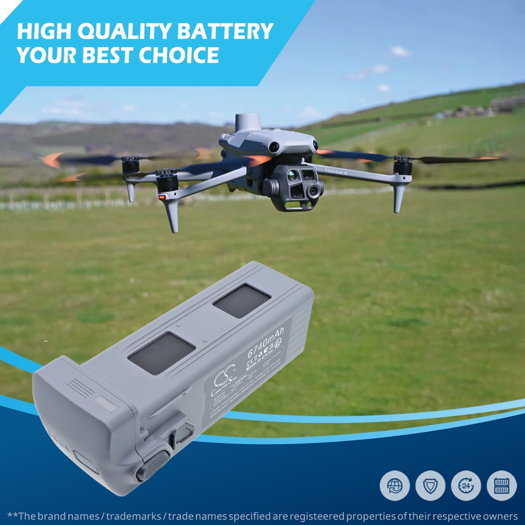 Battery compatible with Dji CS-DRM400RC