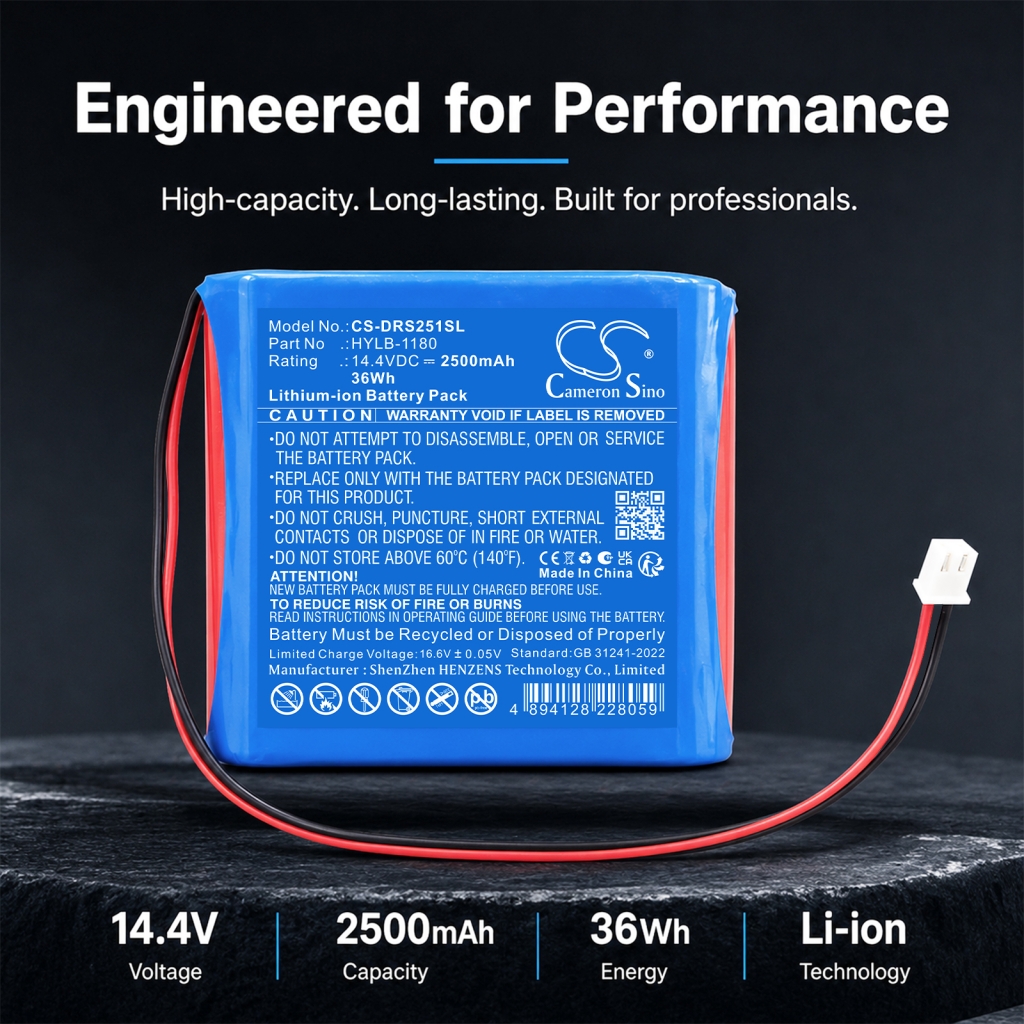 Battery compatible with Deviser CS-DRS251SL