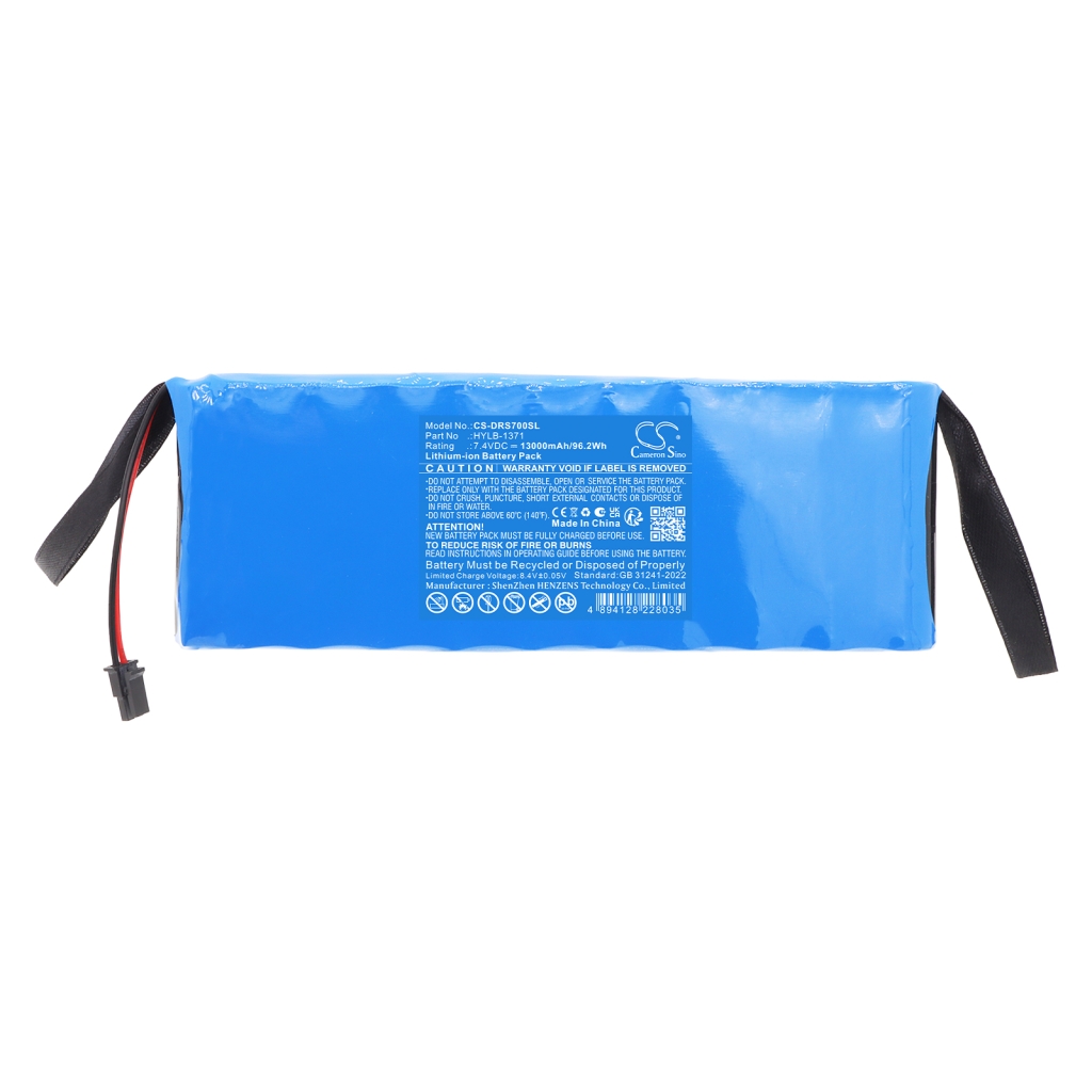 Cameron Sino CS-DRS700SL 7.4V 13000mAh Li-ion pack top view