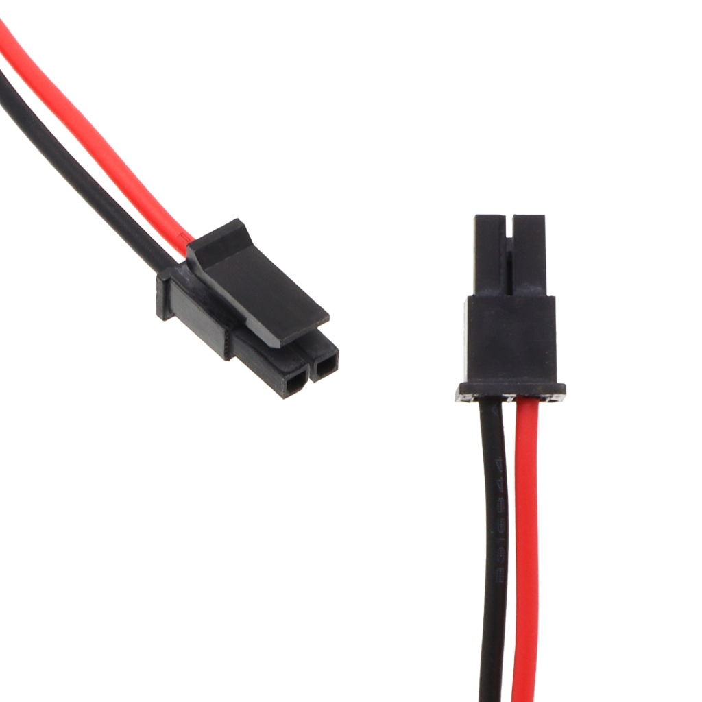 Dual SM black connector close-up