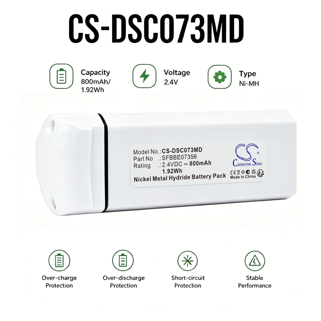 Battery compatible with Dentsply CS-DSC073MD