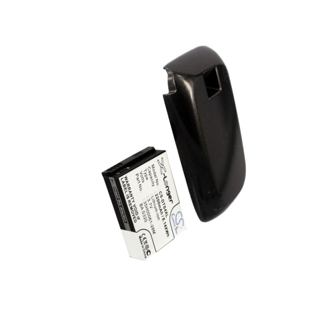 Cameron Sino CS-DTS4XL X-Longer 2200mAh battery top label view with cover
