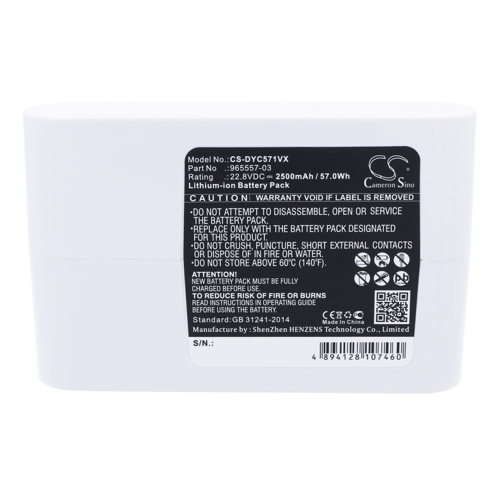 Battery compatible with Dyson CS-DYC571VX