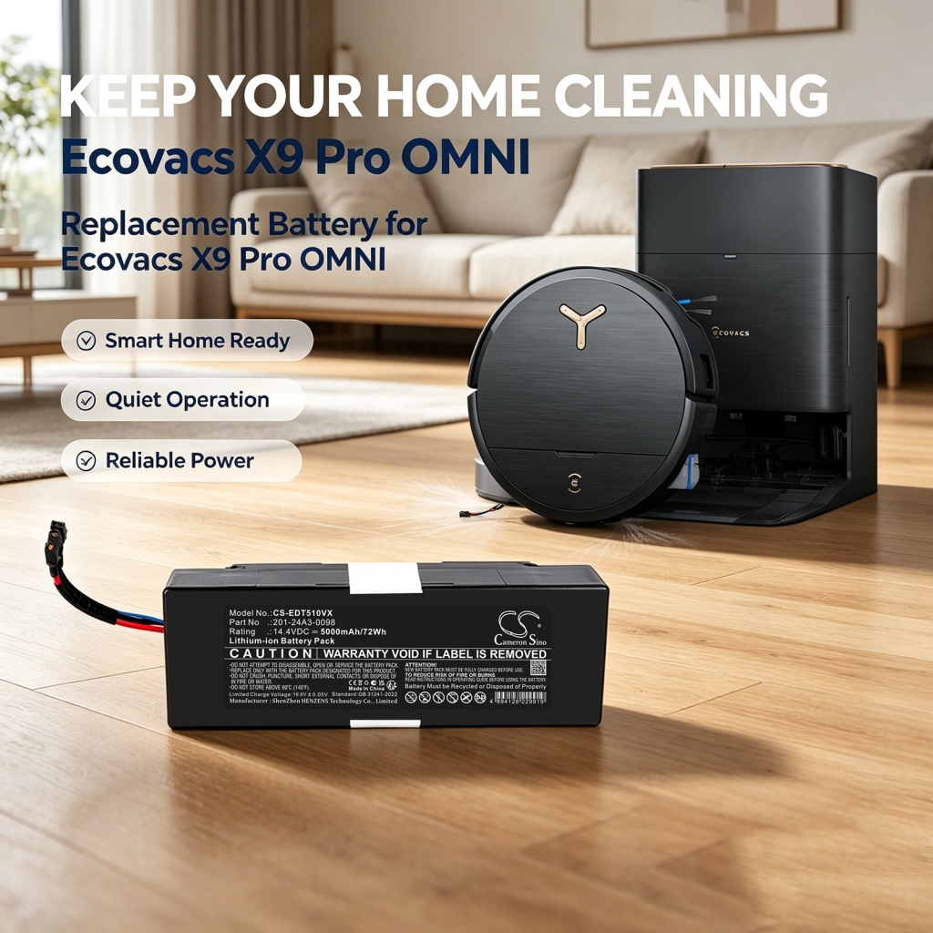 Battery compatible with Ecovacs Yeedi CS-EDT510VX