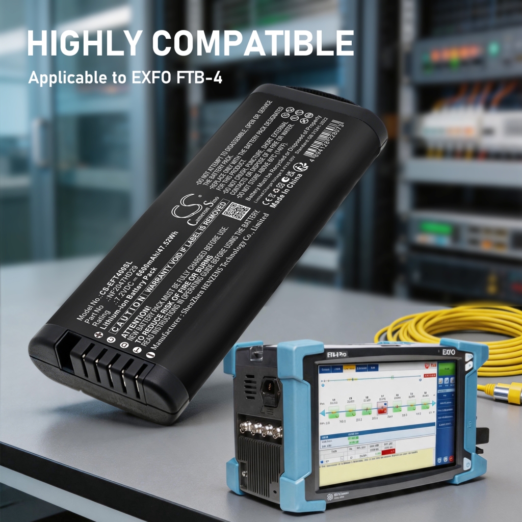 Battery compatible with Exfo