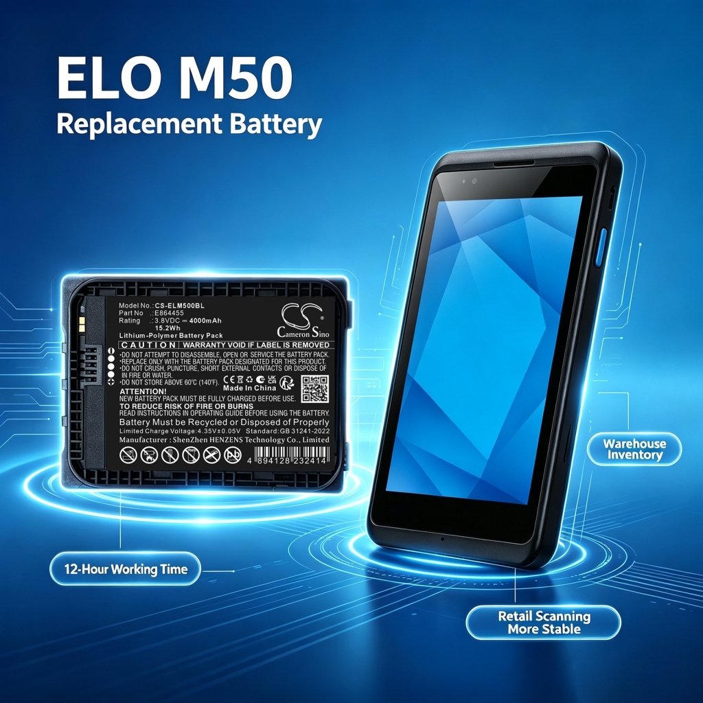 Batteries compatible with ELO M50 M50 CS-ELM500BL