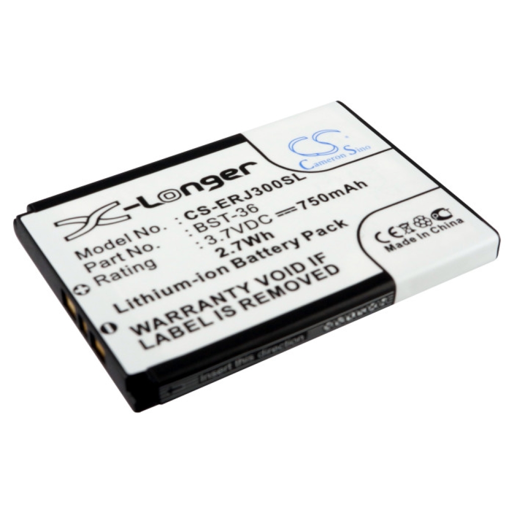 Battery compatible with Sony Ericsson CS-ERJ300SL