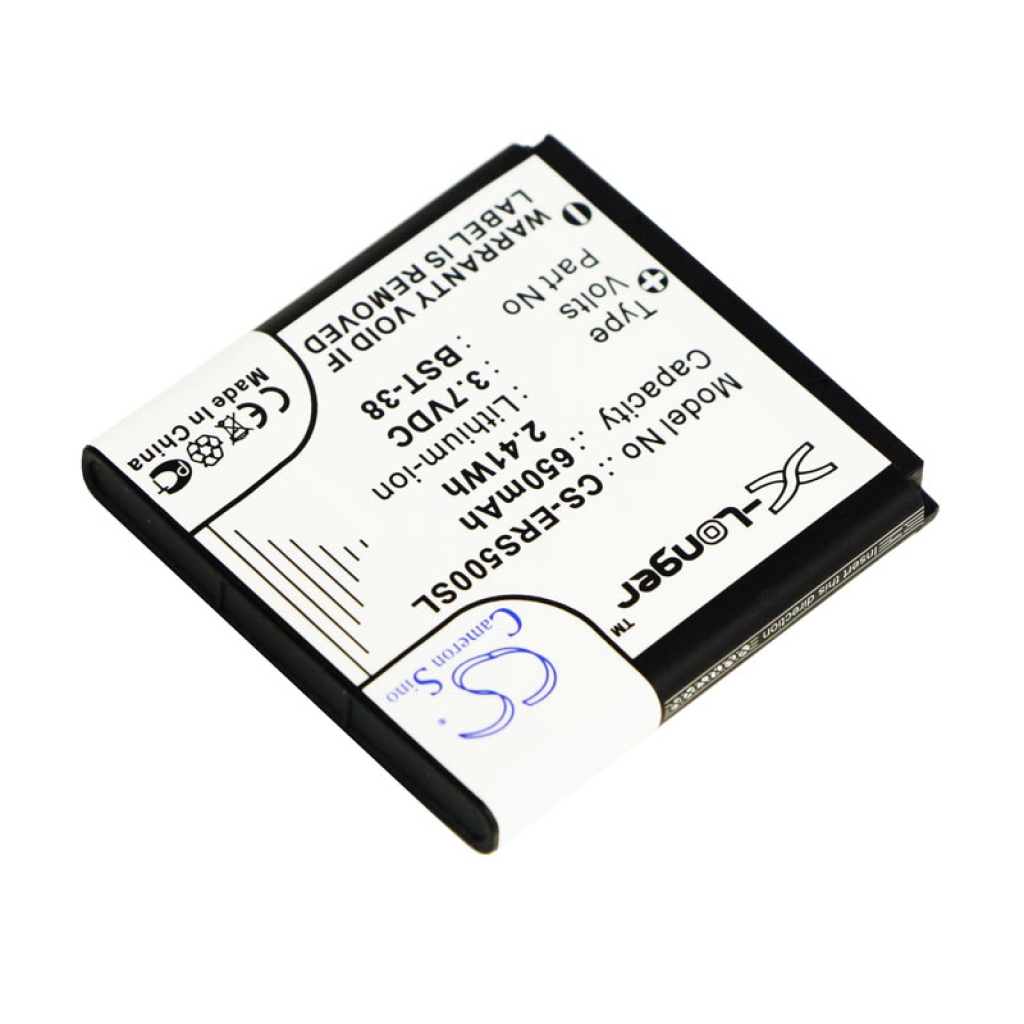 Battery compatible with Sony Ericsson CS-ERS500SL