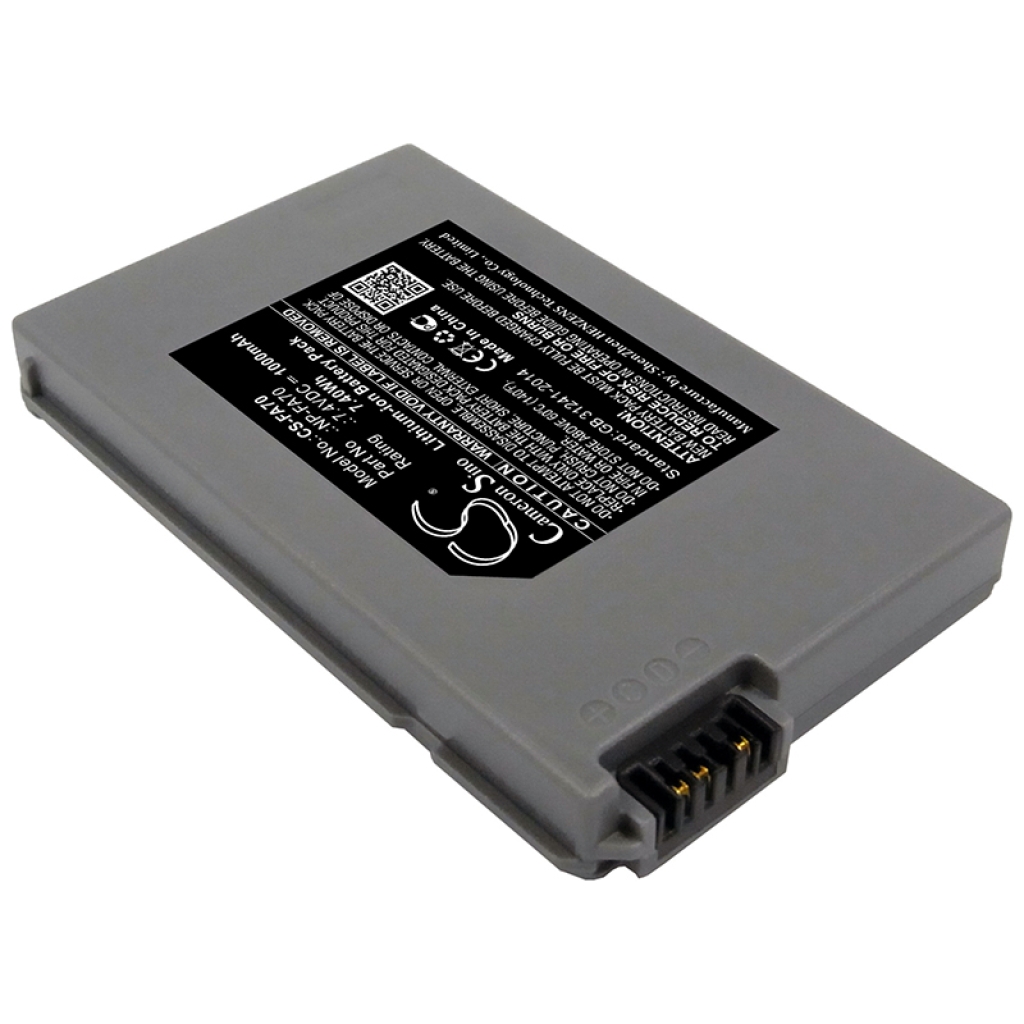 CS-FA70 – angled side view of grey flat prismatic battery