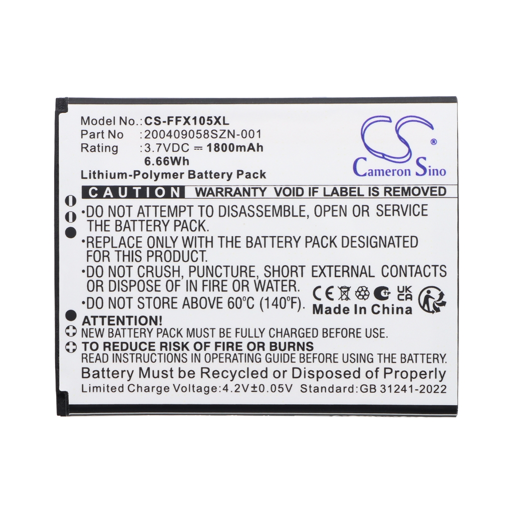 Battery compatible with Famoco CS-FFX105XL