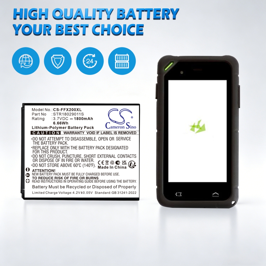 Battery compatible with BarCode, Scanner Battery