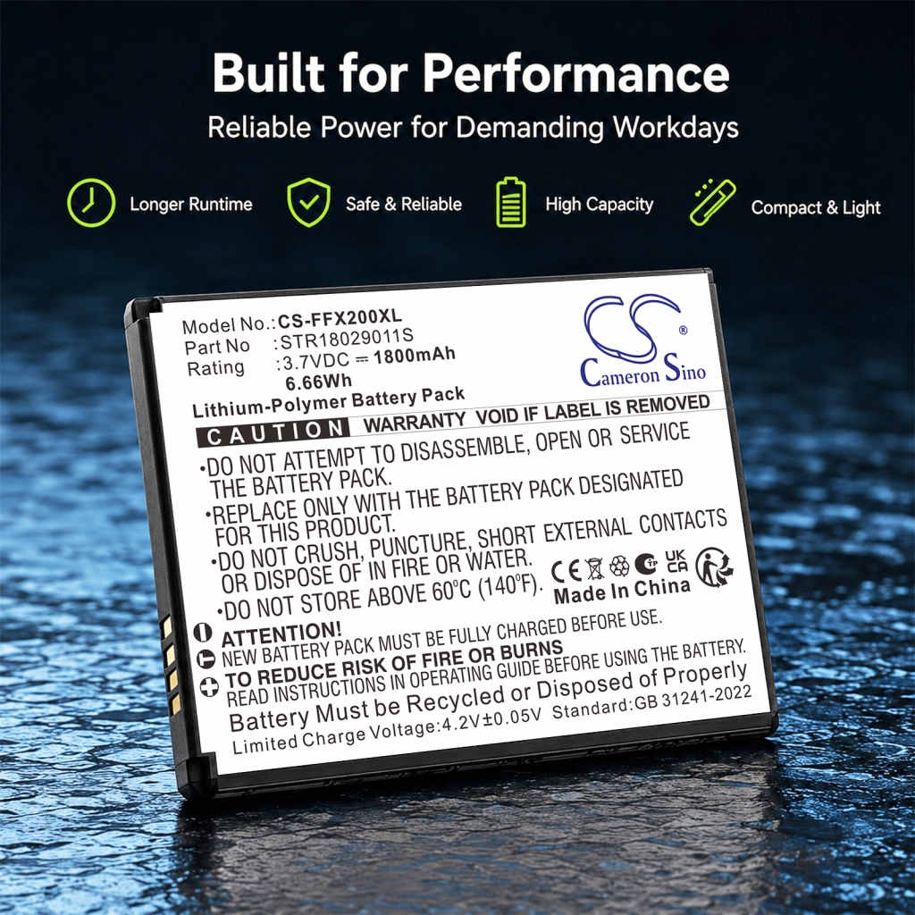 Battery compatible with Famoco CS-FFX200XL