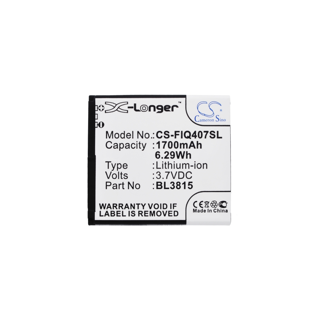 Cameron Sino CS-FIQ407SL Fly battery front label 1700mAh X-Longer