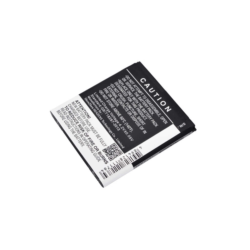Cameron Sino CS-FIQ407SL battery back side caution text