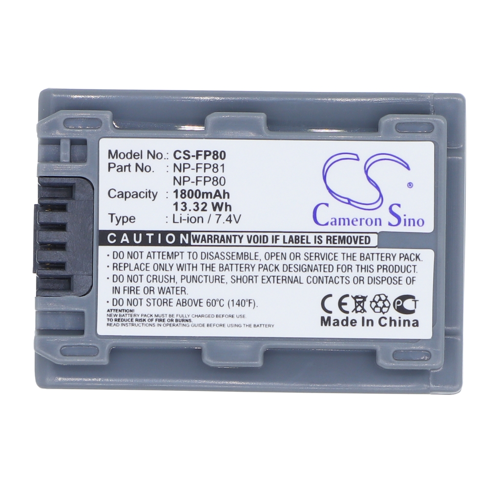 Battery compatible with Sony CS-FP80