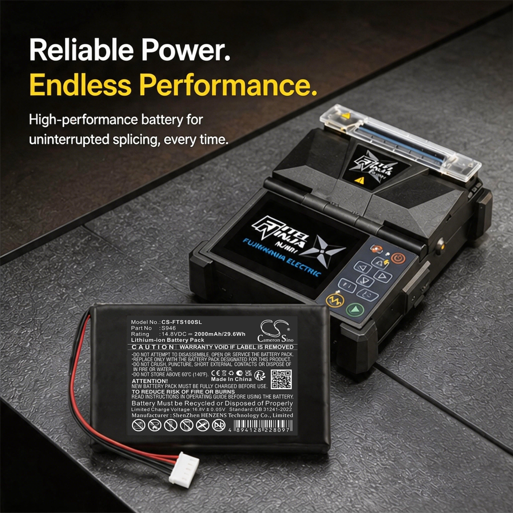Battery compatible with Fitel CS-FTS100SL
