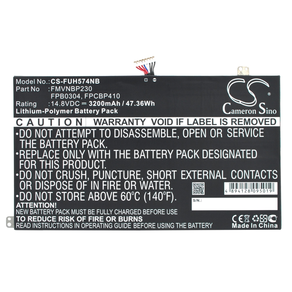 Battery compatible with Fujitsu CS-FUH574NB