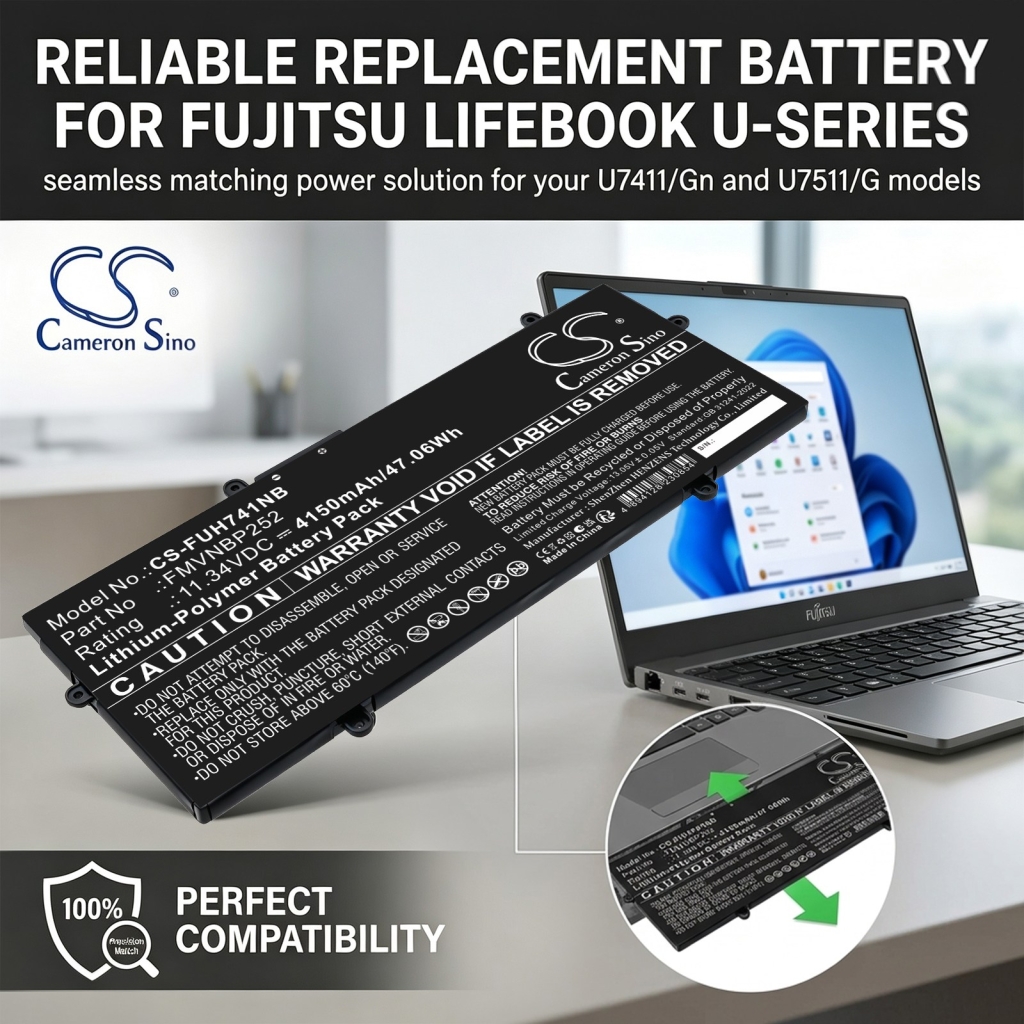 Battery for FUJITSU LifeBook U7411/G