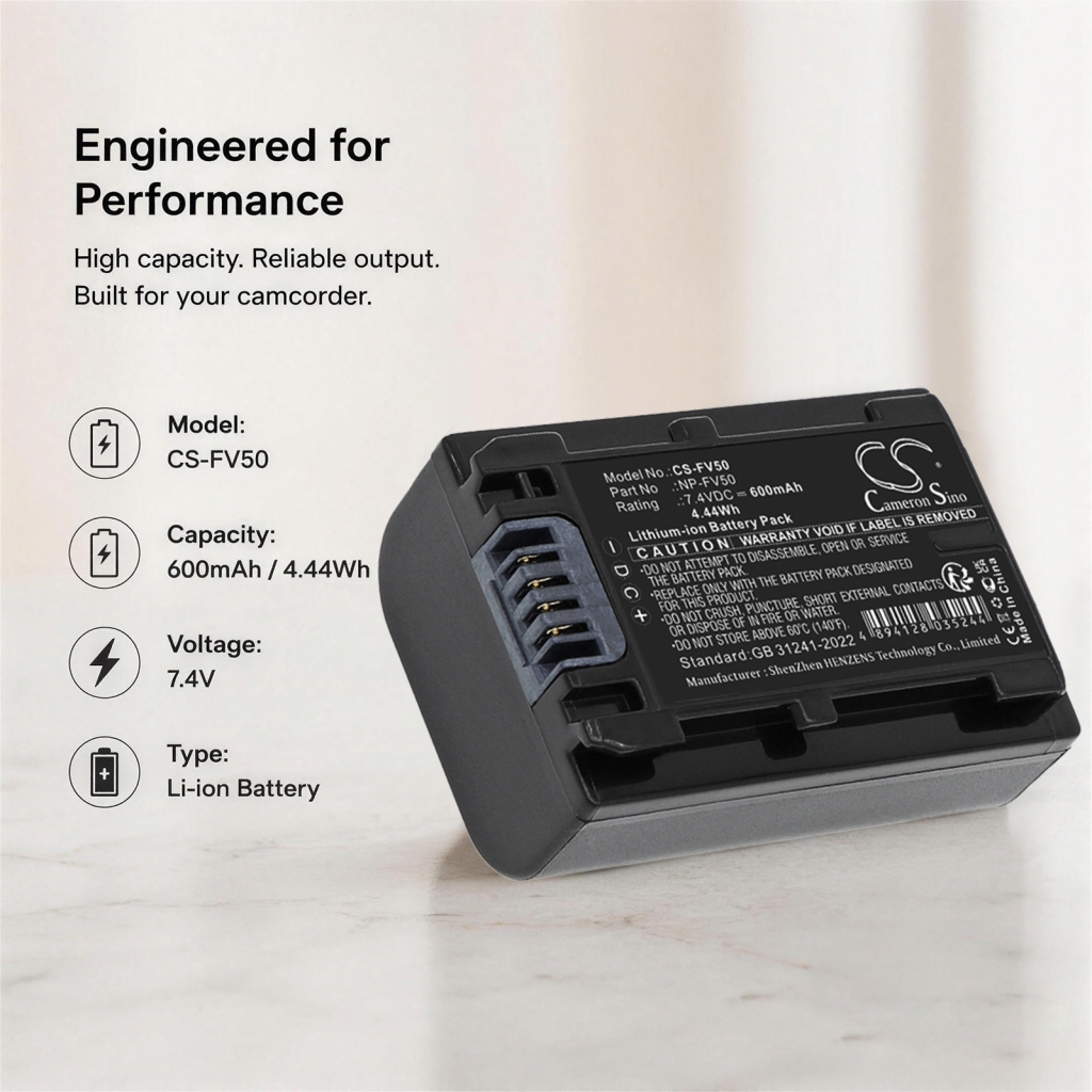 Battery for Sony DCR-SR42E