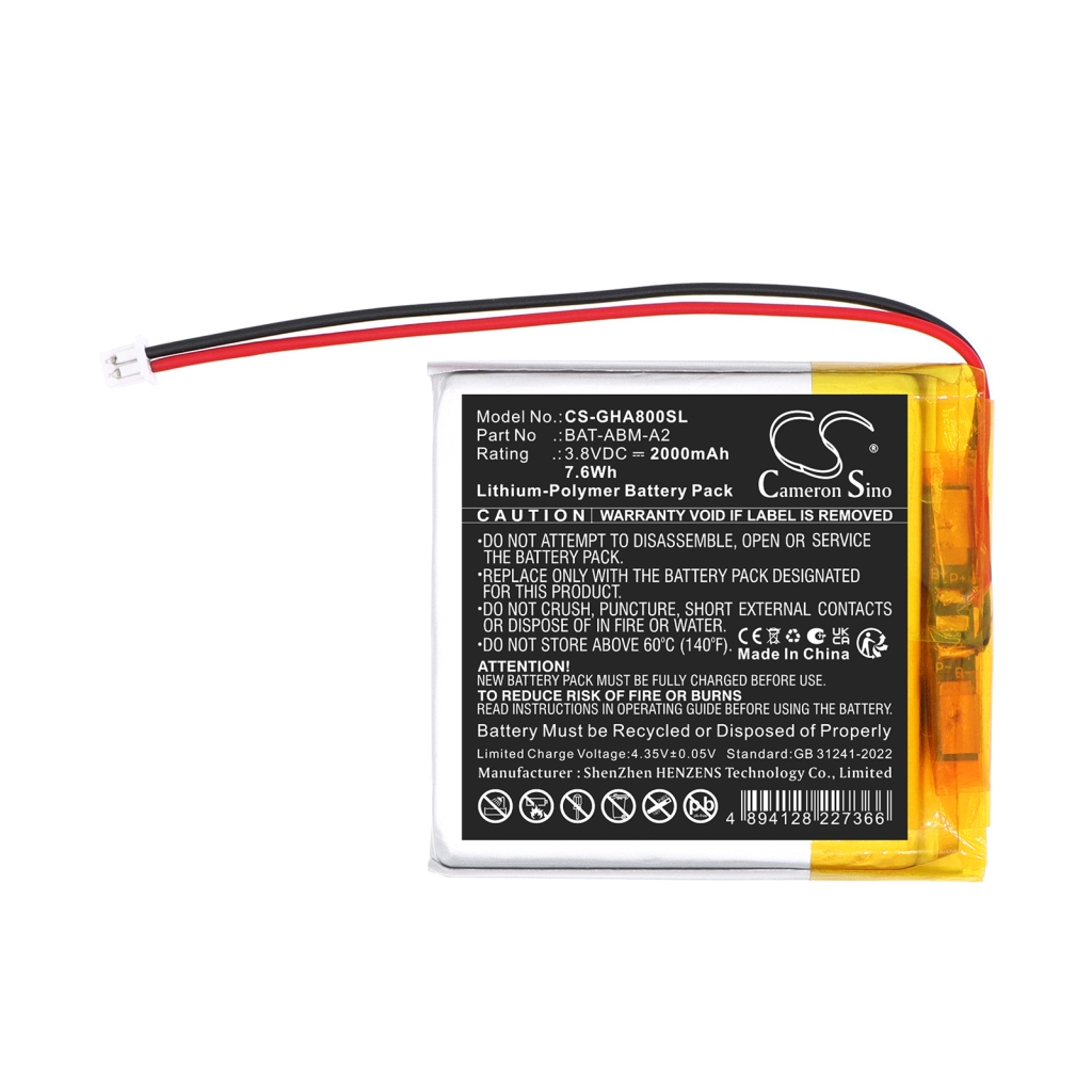 Battery compatible with Ghb CS-GHA800SL