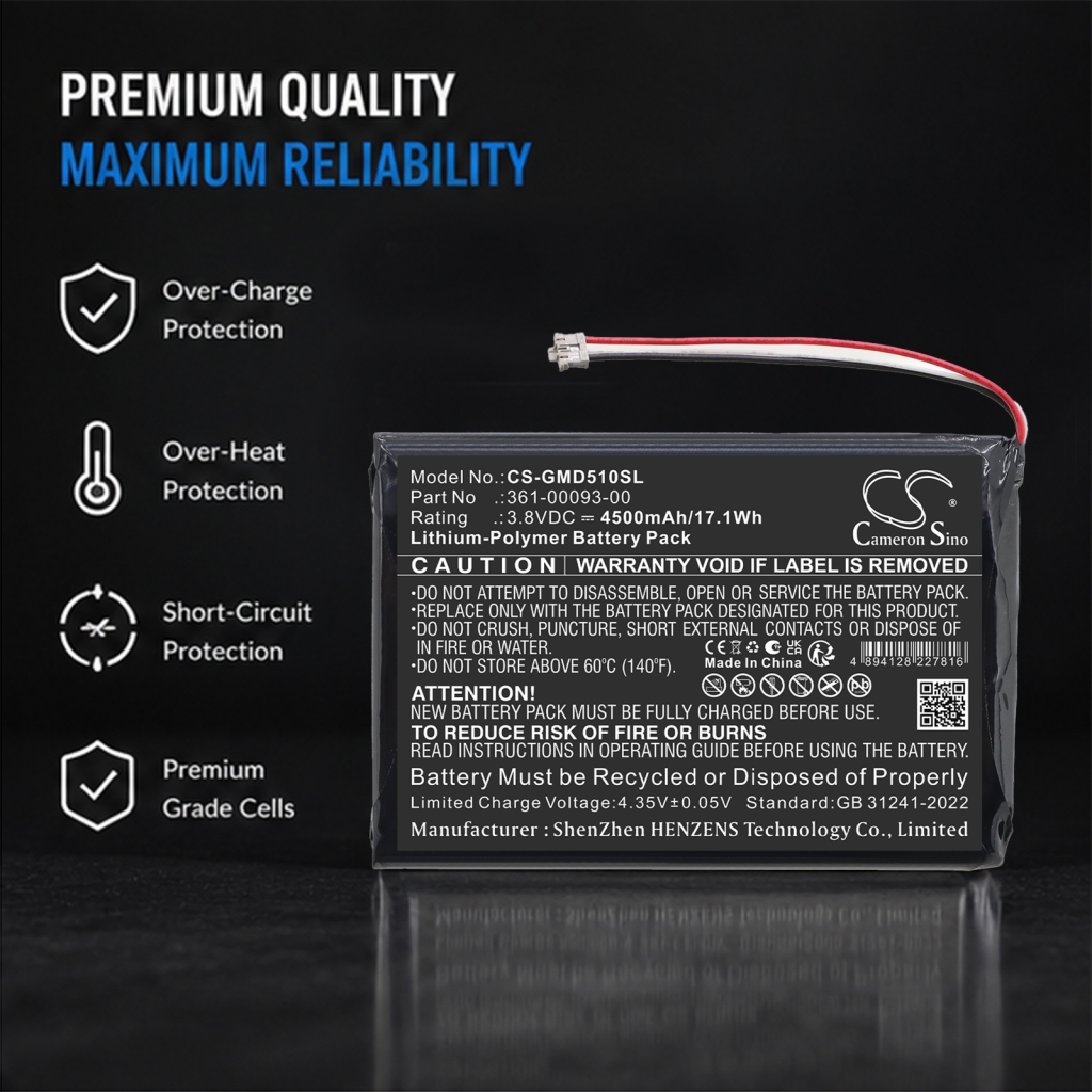 Battery compatible with Garmin