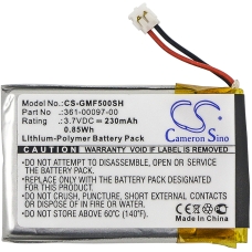 Compatible battery replacement for Garmin 361-00097-00