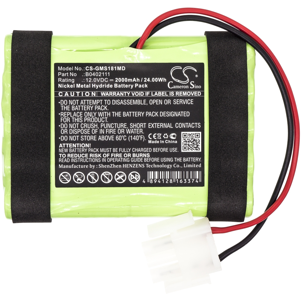 Compatible battery replacement for GE B0402111