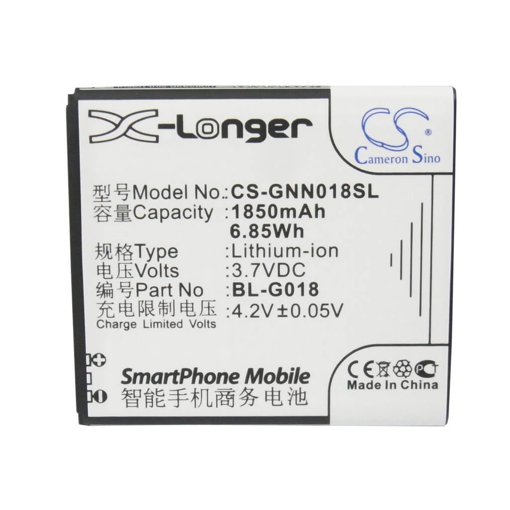 Battery compatible with GIONEE Fly Ngm CS-GNN018SL