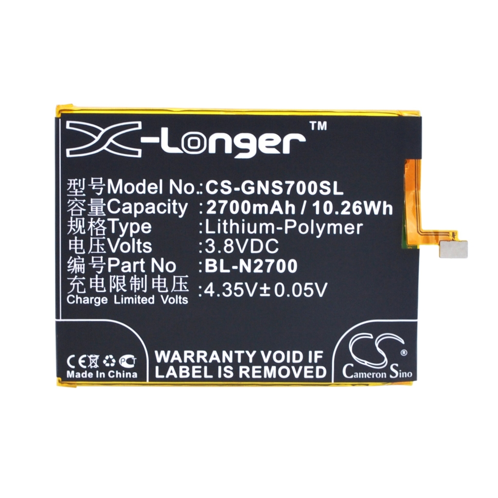 Battery compatible with GIONEE Kazam CS-GNS700SL