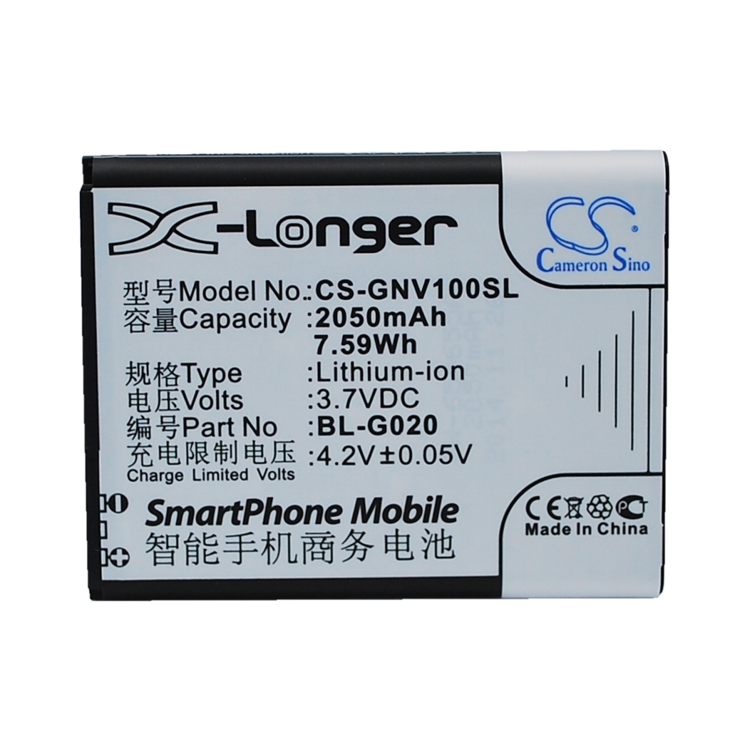 Cameron Sino X-Longer CS-GNV100SL 2050mAh 7.59Wh 3.7V Li-ion battery