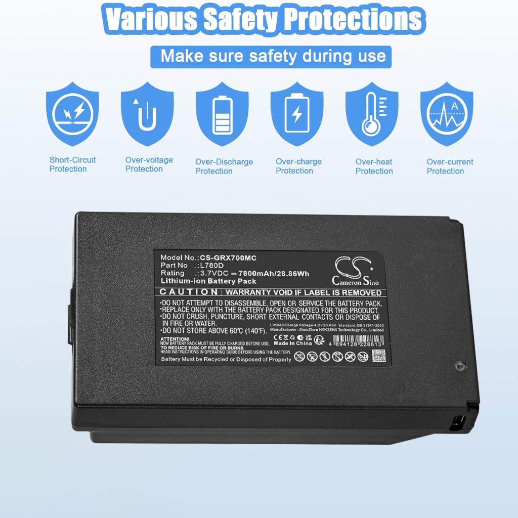 Battery compatible with Gardepro Meidase CS-GRX700MC