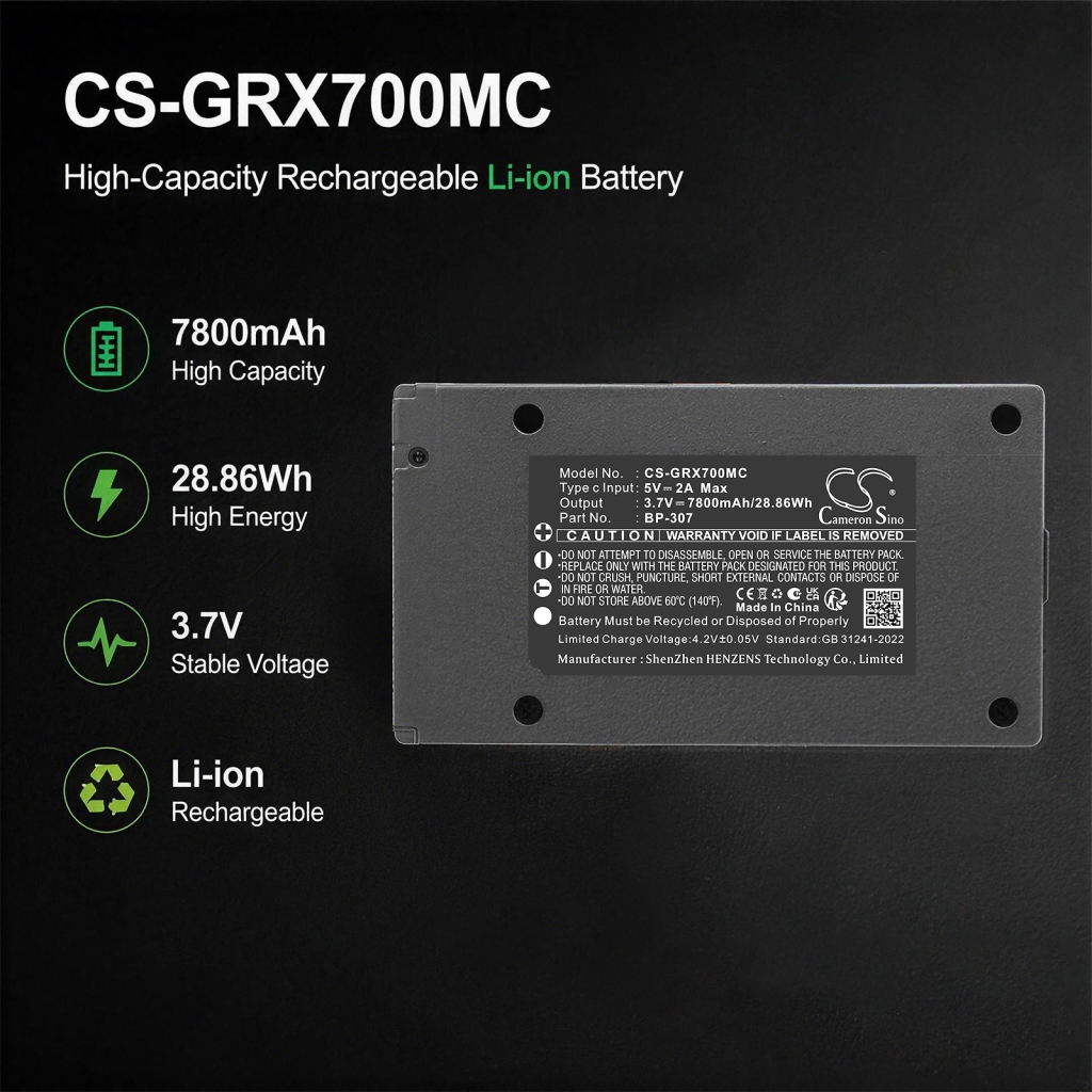 Battery compatible with Gardepro Meidase CS-GRX700MC