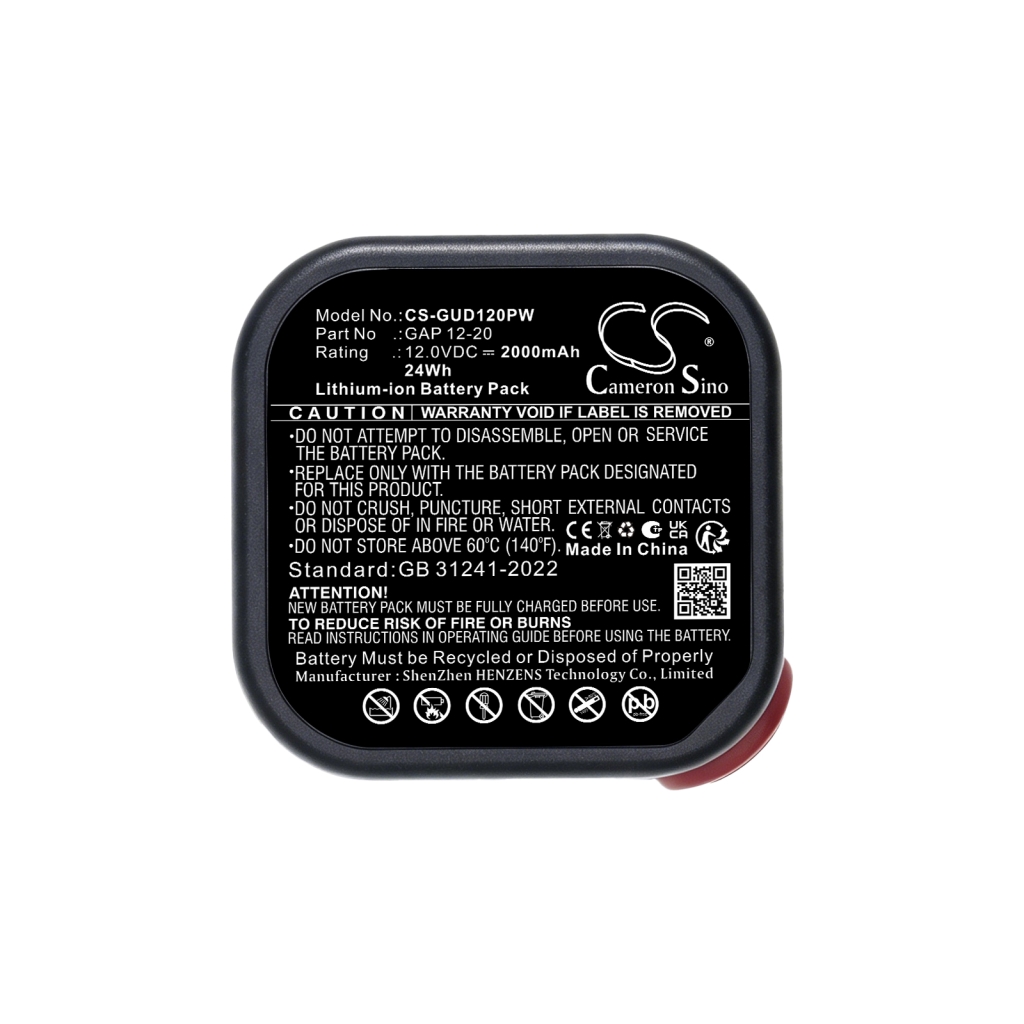 Battery compatible with Gude CS-GUD120PW