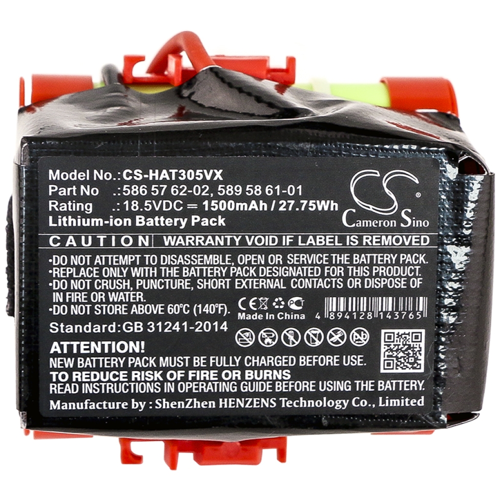 Battery compatible with Gardena Husqvarna CS-HAT305VX