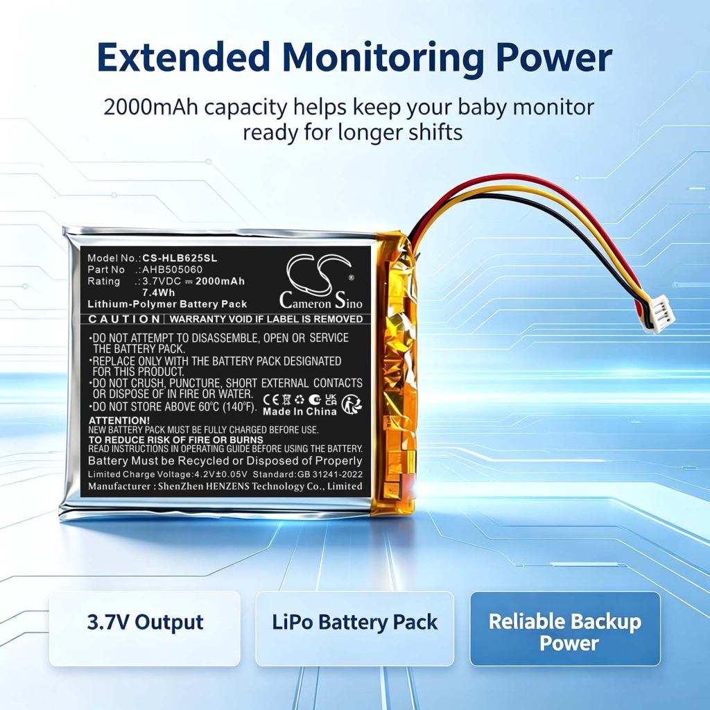 Battery compatible with Hellobaby