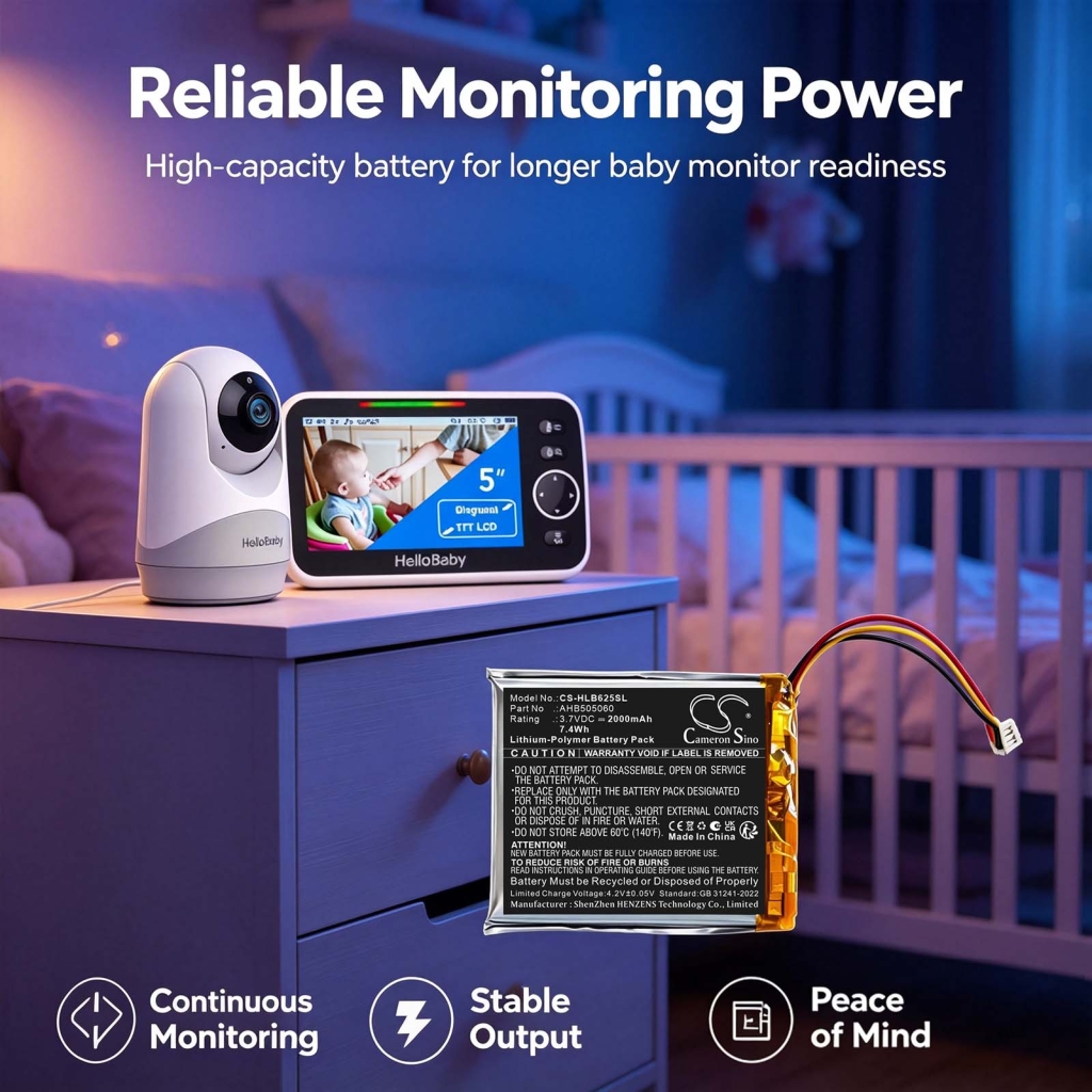 Battery compatible with Hellobaby