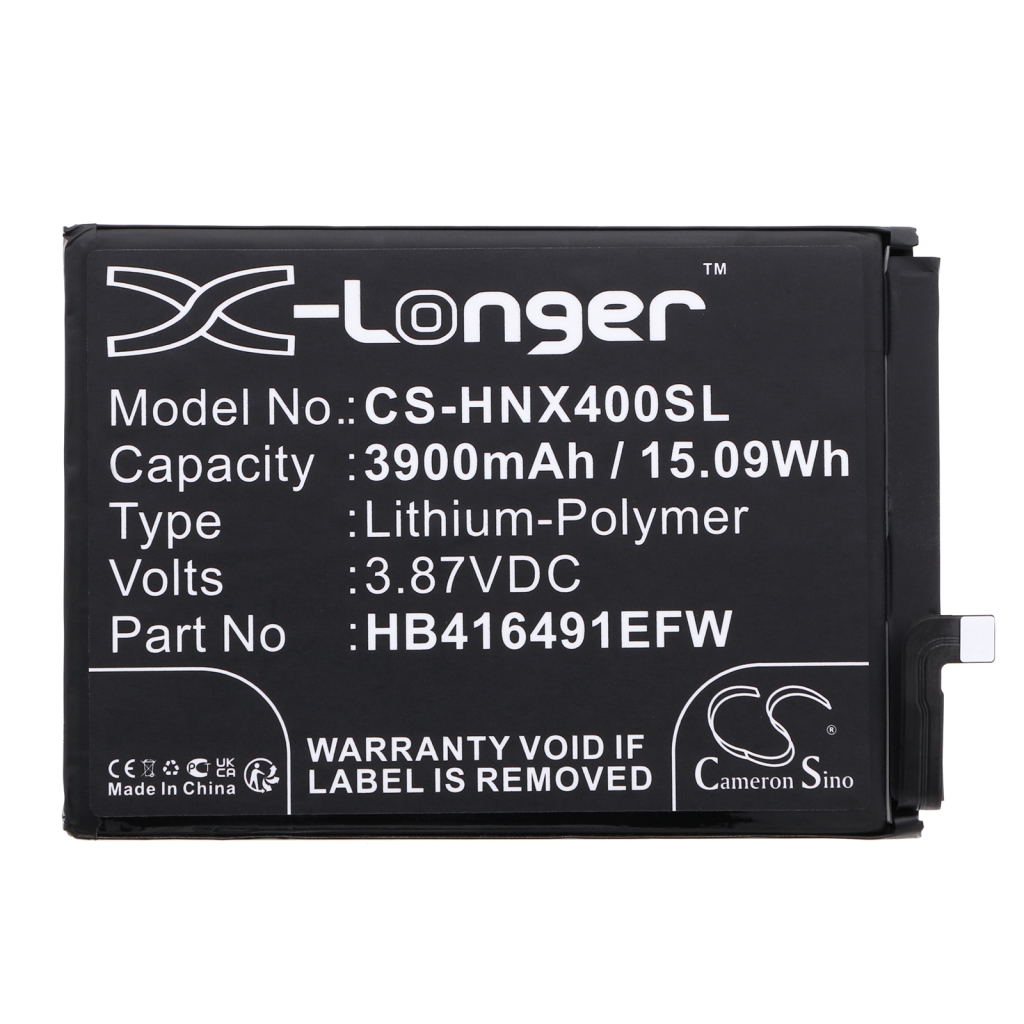 Compatible battery replacement for Honor HB416491EFW