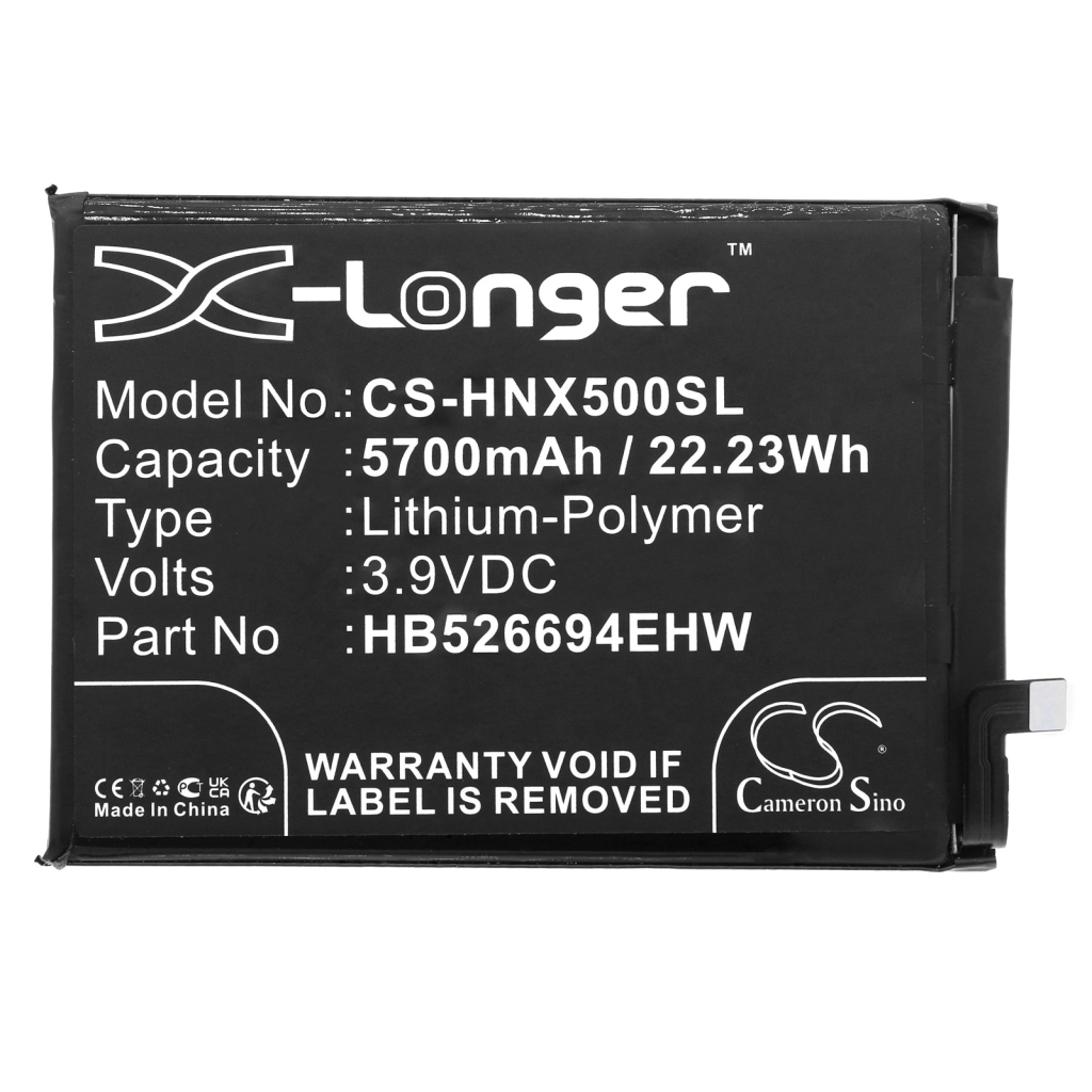 Compatible battery replacement for Honor HB526694EHW
