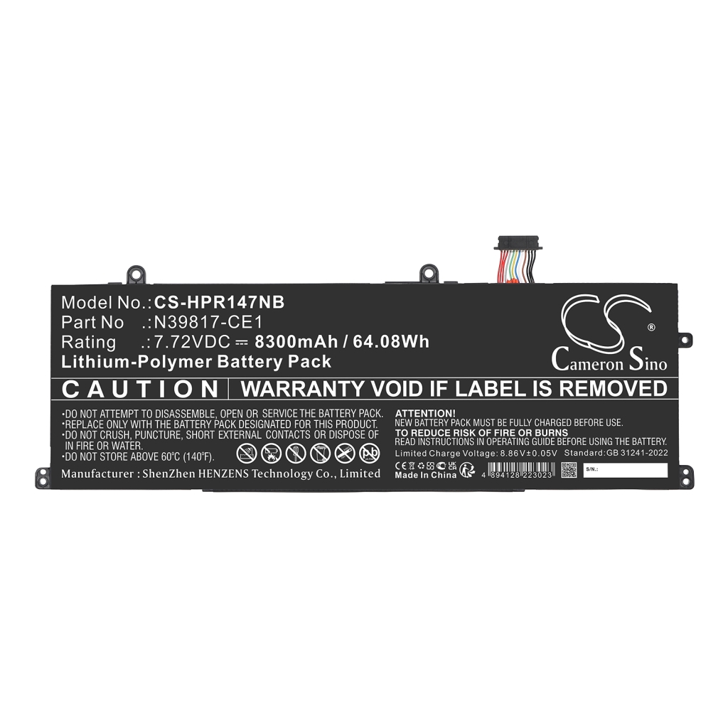 Notebook battery HP CS-HPR147NB